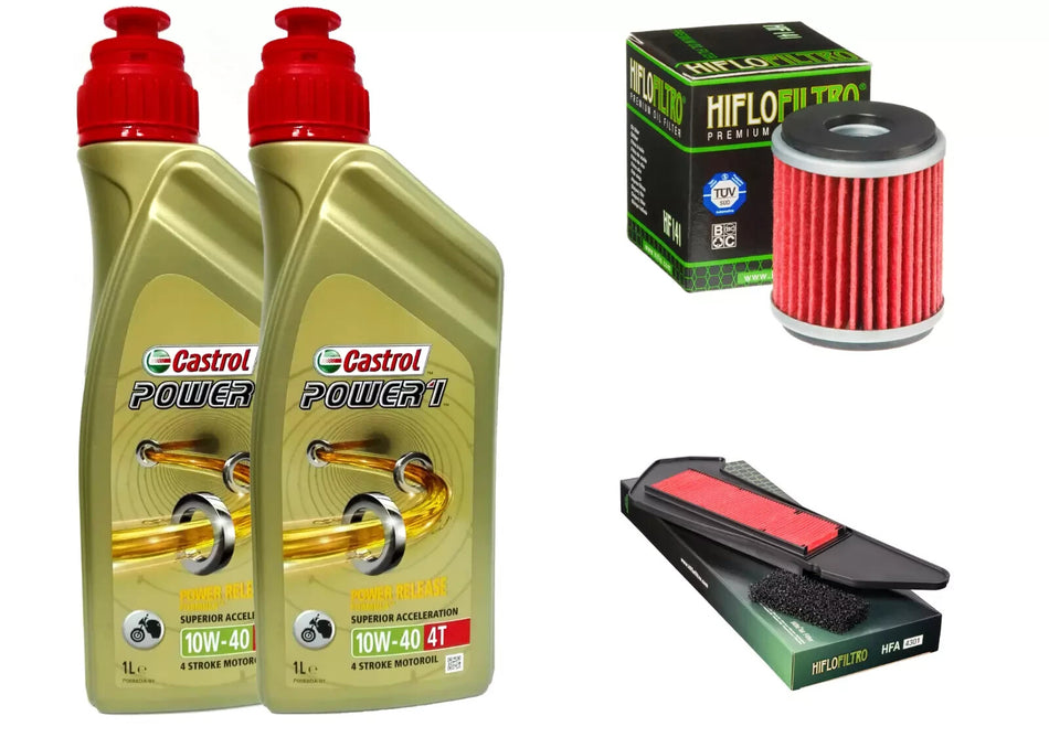KIT/TAGLIANDO YAMAHA  X-MAX 300/ABS CASTROL POWER 1 10W40 FILTRO OLIO ARIA MOTO