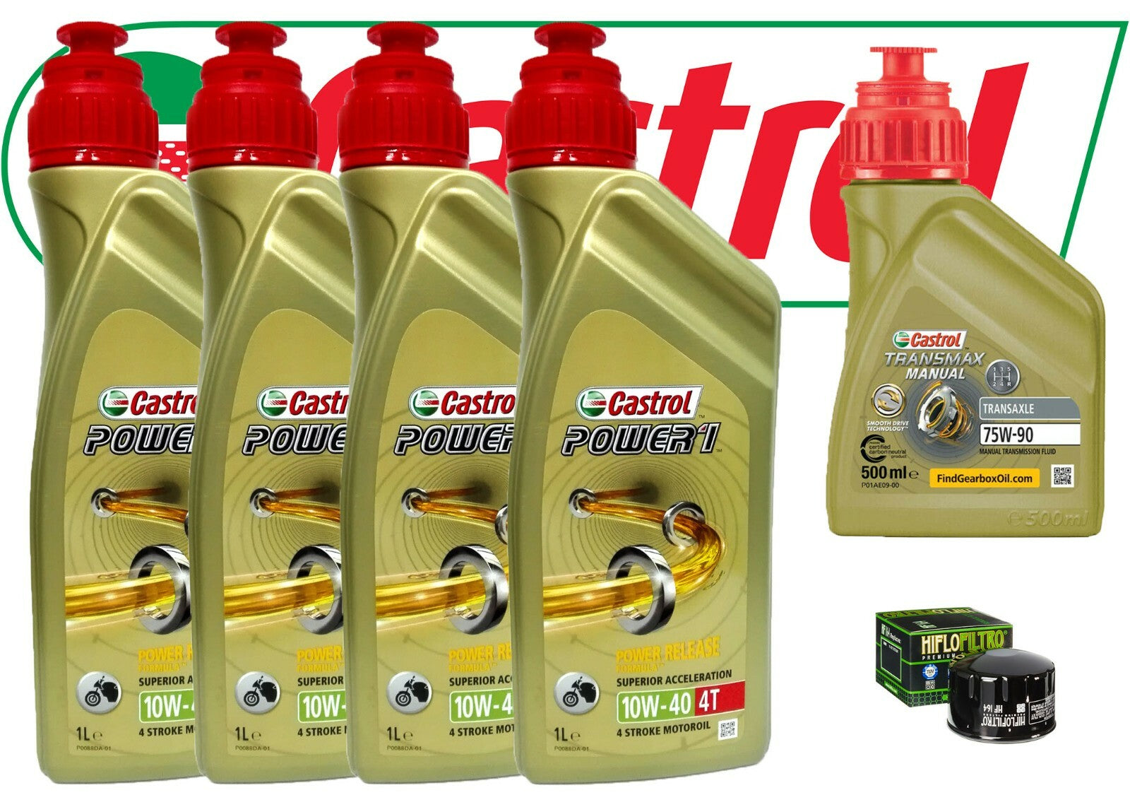 KIT/TAGLIANDO BMW R/1200/RT 2005 2010CASTROL 10W40 FILTRO OLIO  + OMAGGIO 500M