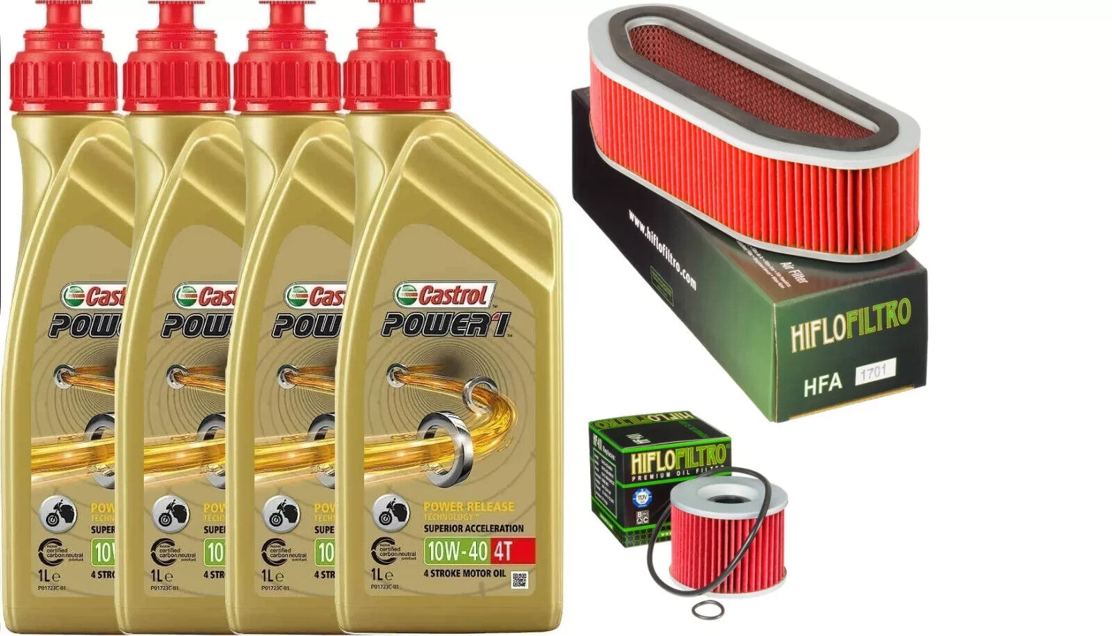 HONDA CB 750 1970 1978 TAGLIANDO CASTROL 10W40 FILTRO ARIA OLIO HIFLO