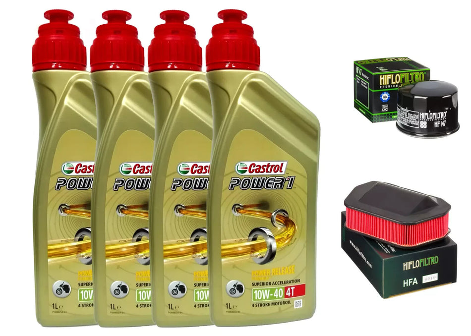 Kit/tagliando Yamaha XVS/950/1300 Castrol Power 1 10W40 filtro olio aria X MOTO