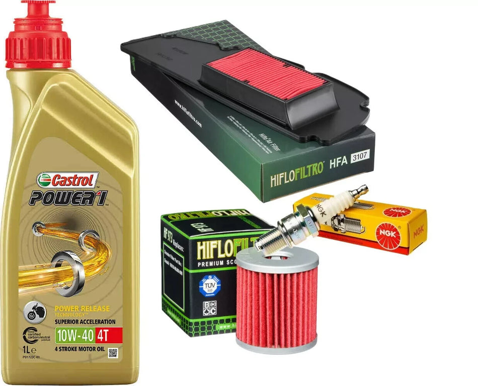 SUZUKI ADDRESS 110 2015 2020 TAGLIANDO CASTROL 10W40 FILTRO ARIA OLIO CANDEL
