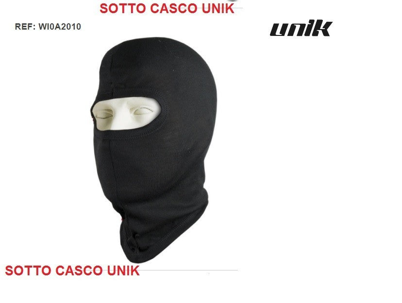 Sottocasco Balaclava UNIK BLACK  Traspirante Anti Vento Moto Scooter