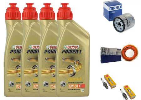 KIT/TAGLIANDO BMW R 1200 C 1997 2005 CASTROL 15W50 FILTRI OLIO ARIA CANDELE