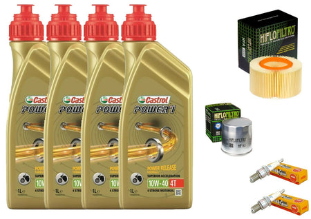 KIT TAGLIANDO OLIO CASTROL 10W40 FILTRO OLIO ARIA CANDELE BMW R 1100 R 1994/2001