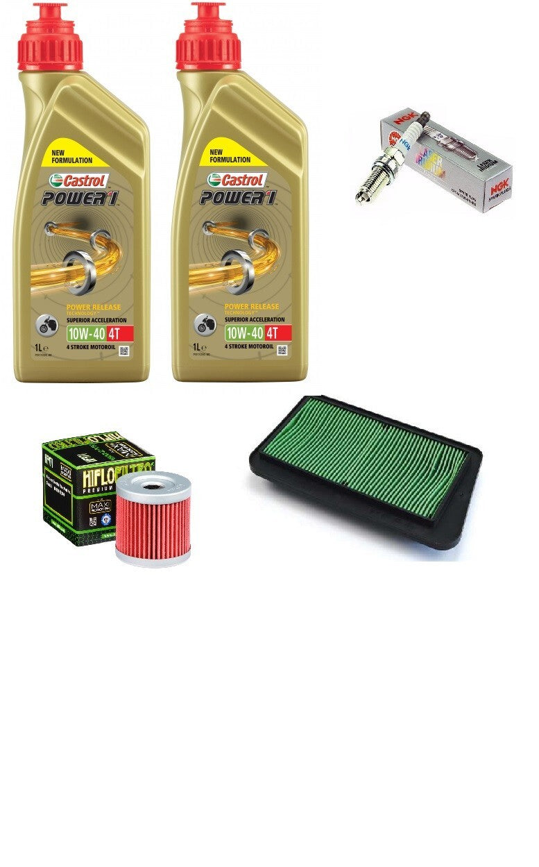 TAGLIANDO SUZUKI BURGMAN 400 2018 2020 CASTROL 10W40 FILTRO ARIA OLIO CANDELA