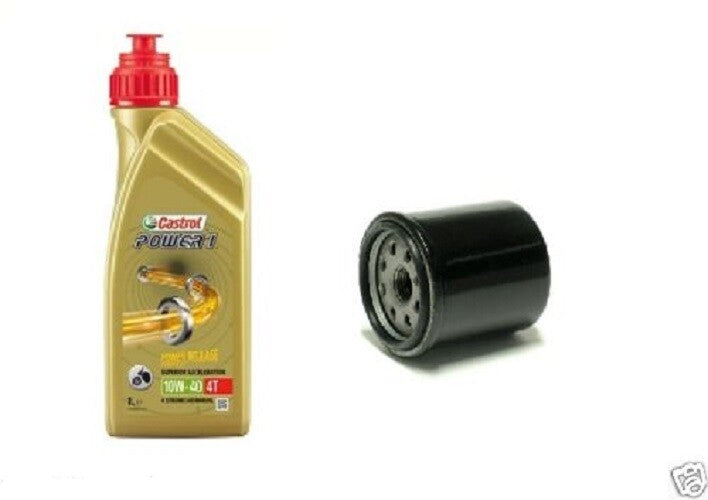 KIT TAGLIANDO 1 OLIO CASTROL 10W40 POWER 1 + FILTRO OLIO PEUGEOT 150 Looxor