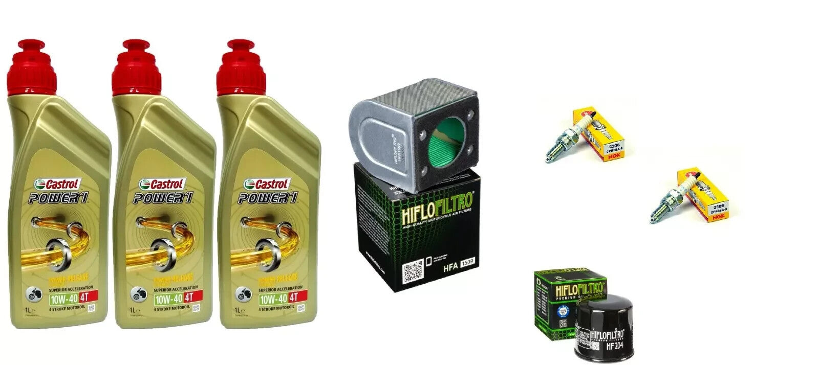 HONDA CB 500 X 2019 2020 2022 2023 TAGLIANDO CASTROL 10W40 FILTRO OLIO ARIA CAND