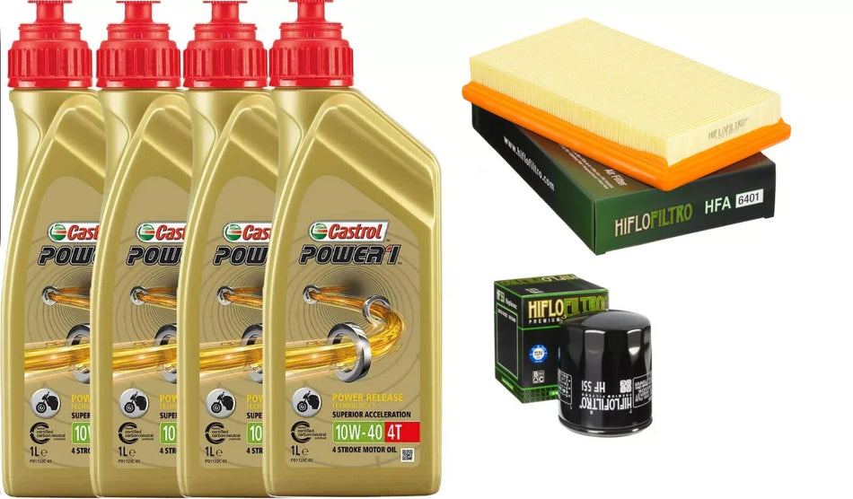 MOTO GUZZI CALIFORNIA 1100 2006 2012 TAGLIANDO CASTROL 10W40 FILTRO ARIA OLIO