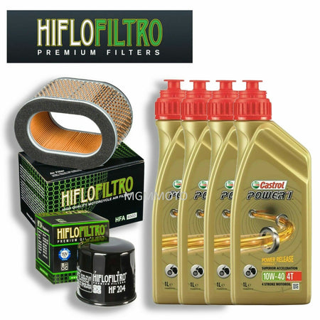 TRIUMPH 955 I DAYTONA 2005/2006 TAGLIANDO CASTROL 10W40 FILTRO OLIO ARIA HIFLO