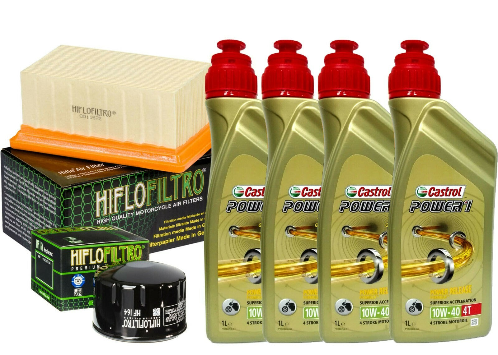Kit/tagliando BMW R/1200/GS R RT Nine T Castrol Power 1 10W40 filtro olio aria 