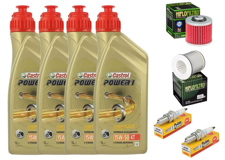 KIT/TAGLIANDO YAMAHA TDM 850 1996 2001 CASTROL 15W50 FILTRO OLIO ARIA CANDELE