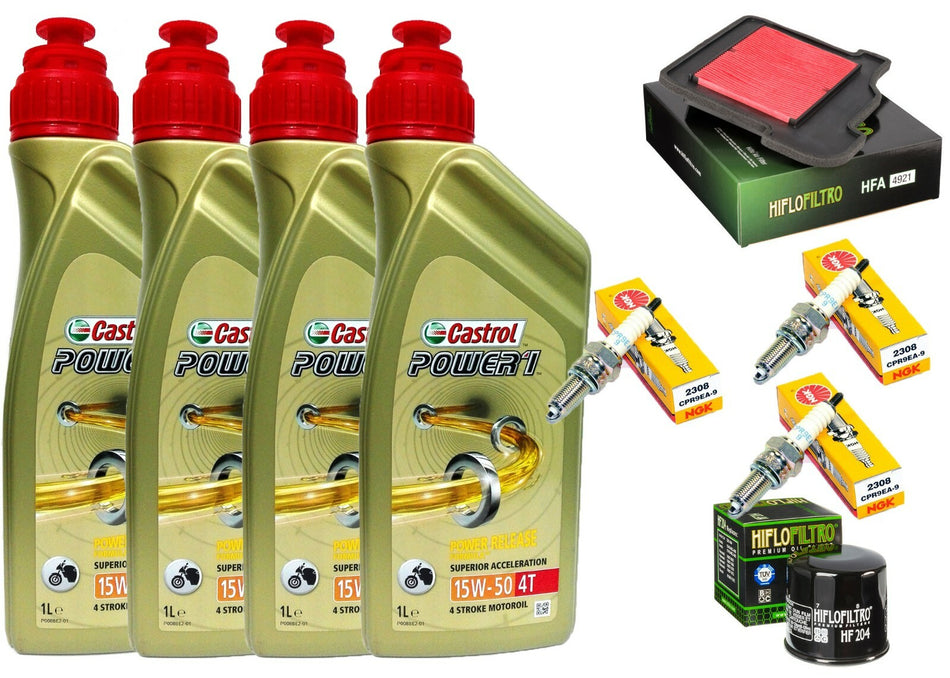 TAGLIANDO YAMAHA TRACER 900 2018/2020   CASTROL 15W50 FILTRO ARIA OLIO CANDELE 
