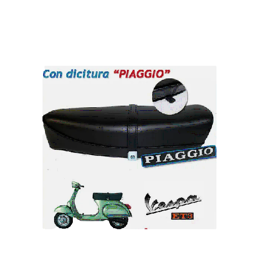 Sella Lunga Nera Con Levetta Vespa 50Special R L 125 ET3 Primavera  telaio fe