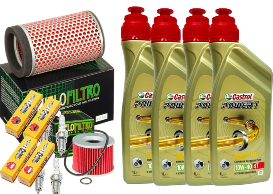 KIT TAGLIANDO YAMAHA XJR 1300 20072015 CASTROL 10W40 FILTRO OLIO ARIA CANDELE