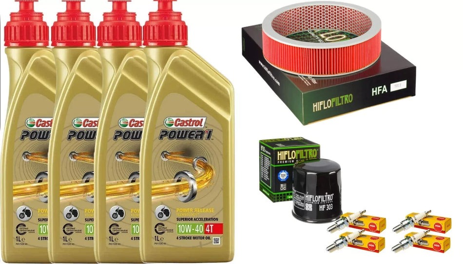HONDA ST 1100 1990 2002 TAGLIANDO CASTROL POWER 10W40 FILTRO ARIA OLIO CANDELE