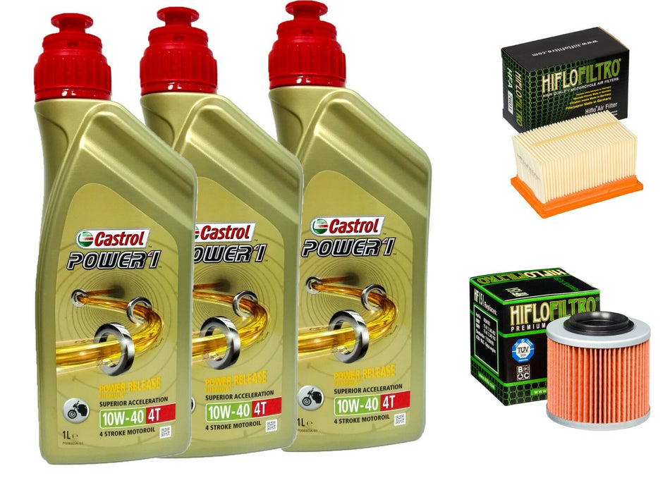 KIT TAGLIANDO BMW F 650 GS 00/07 OLIO CASTROL 10W40 FILTRO ARIA FILTRO OLIO