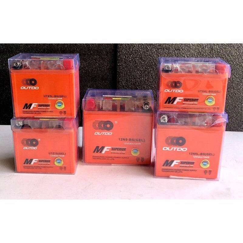 batteria outdo con spia test GEL YAMAHA AEROX 50 2T 1997 2012