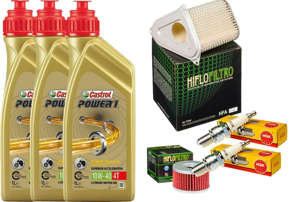 SUZUKI DR BIG 750/800 1988/1990 TAGLIANDO CASTROL 10W40 FILTRO ARIA OLIO CANDELE