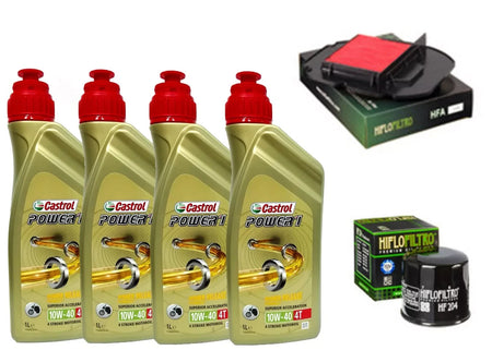KIT TAGLIANDO CASTROL POWER 1 10W40 FILTRO OLIO ARIA HONDAVTR F 1000 FIRESTORM