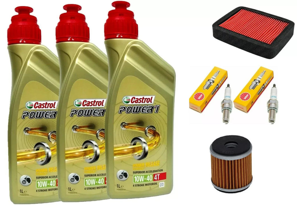 TAGLIANDO BENELLI LEONCINO/500 2016 2020 CASTROL 10W40 FILTRI OLIO ARIA CANDELE