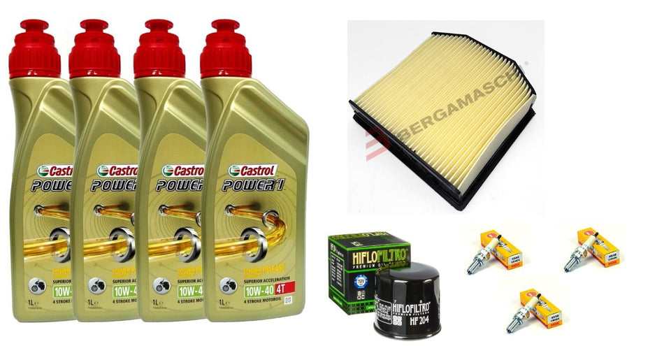 TRIUMPH TIGER 900 2021 2022 TAGLIANDO CASTROL 10W40 FILTRO OLIO ARIA CANDELE