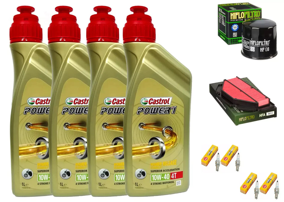 TAGLIANDO Suzuki GSR Yoshimura 600 2010 CASTROL 10W40 FILTRO OLIO ARIA CANDELE