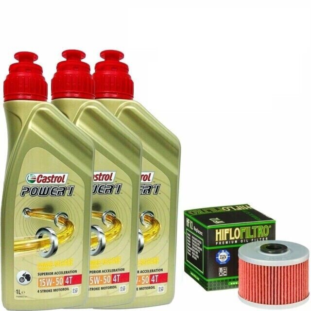 KIT TAGLIANDO CASTROL 15W50 FILTRO OLIO HONDA NX 650 DOMINATOR 1988/2002