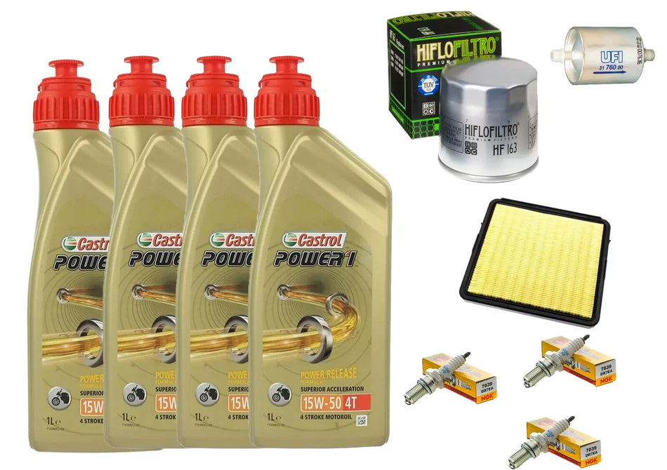 TAGLIANDO BMW K 75 C 1985/1988 CASTROL 15W50 FILTRO OLIO ARIA BENZINA CANDEL