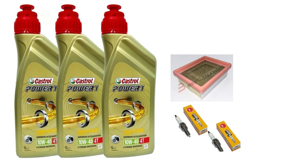 SYM MAXSYM 500 TL 2019 2020 TAGLIANDO CASTROL  10W40 FILTRO ARIA E CANDELE NGK
