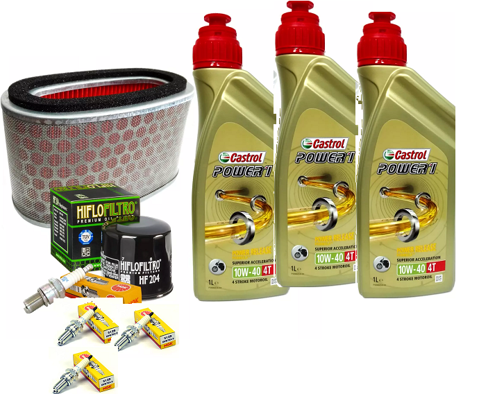 KIT/Tagliando Honda VT C Shadow 750 Castrol 10W40 filtro olio aria candele