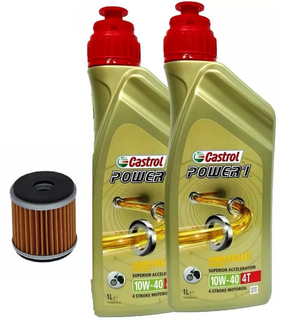 TAGLIANDO BENELLI LEONCINO 250 2016 2018 CASTROL POWER 1 10W40 FILTRO OLIO HIFLO