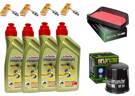 KIT/TAGLIANDO HONDA CB SFX /1100 CASTROL 15W50 /FILTRO OLIO ARIA CANDELE