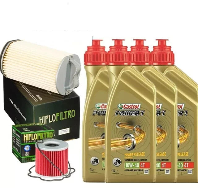 KIT/TAGLIANDO SUZUKI GSX/1100 1980 1982 CASTROL/POWER 1 10W40 FILTRO/OLIO/ARIA