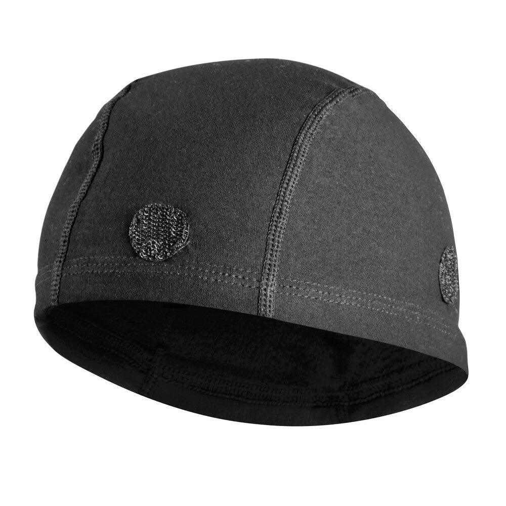 CUFFIA SOTTOCASCO IN COTONE NERO