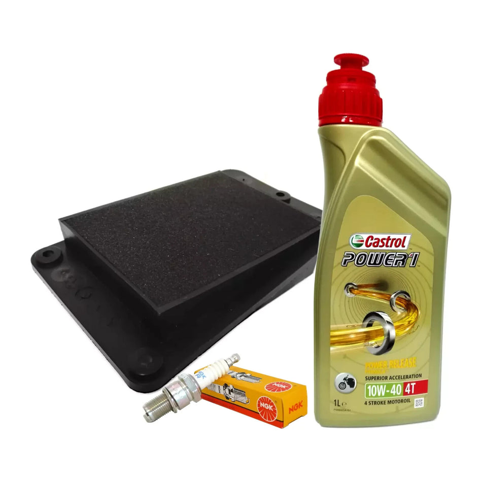 KIT/TAGLIANDO TWEET SYMPHONY 50 125 150 CASTROL 10W40 OLIO FILTRO ARIA CANDELA