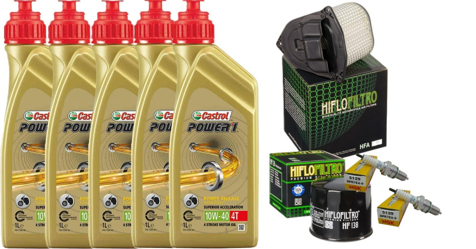 SUZUKI VL 1500 INTRUDER 1998 2009 TAGLIANDO CASTROL 10W40 FILTRO ARIA OLIO CANDE