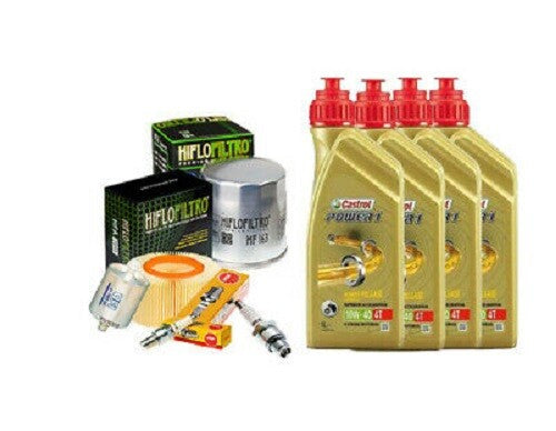 KIT TAGLIANDO CASTROL FILTRO OLIO ARIA BENZINA CANDELE BMW R 1150 R ROCKSTER