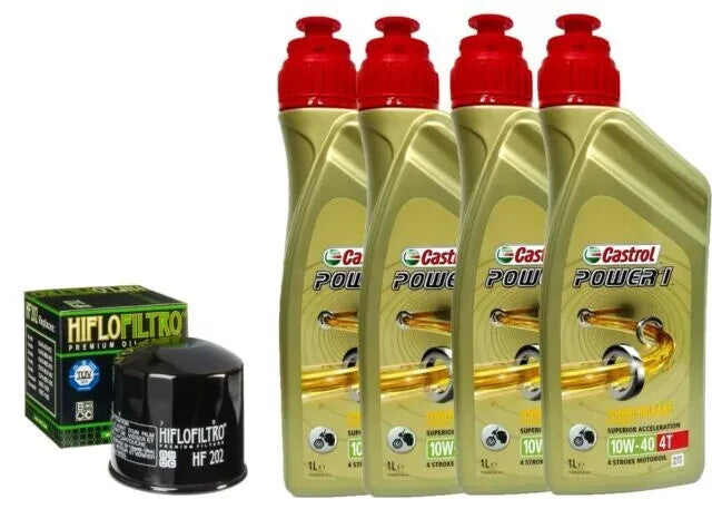 HONDA  VFR 750 F 1986 AL 1987 KIT/TAGLIANDO CASTROL POWER  1 10W40 FILTRO OLIO