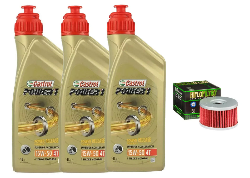 KIT/TAGLIANDO Suzuki XF Freewind 650 1997/2001 CASTROL 15W50 FILTRO OLIO