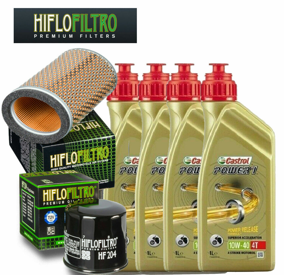 TAGLIANDO TRIUMPH BONNEVILLE 800 2005/2006 KIT CASTROL 10W40 FILTRO OLIO ARIA