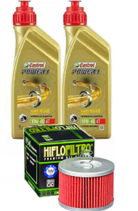 KIT TAGLIANDO CASTROL 1OW40 4T FILTRO OLIO HF 540 YAMAHA YS 125 2018 2019 2020