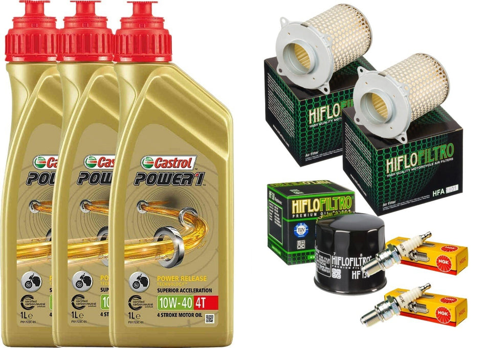 SUZUKI VX 800 1990 1997 TAGLIANDO CASTROL  10W40 FILTRI ARIA OLIO CANDELE
