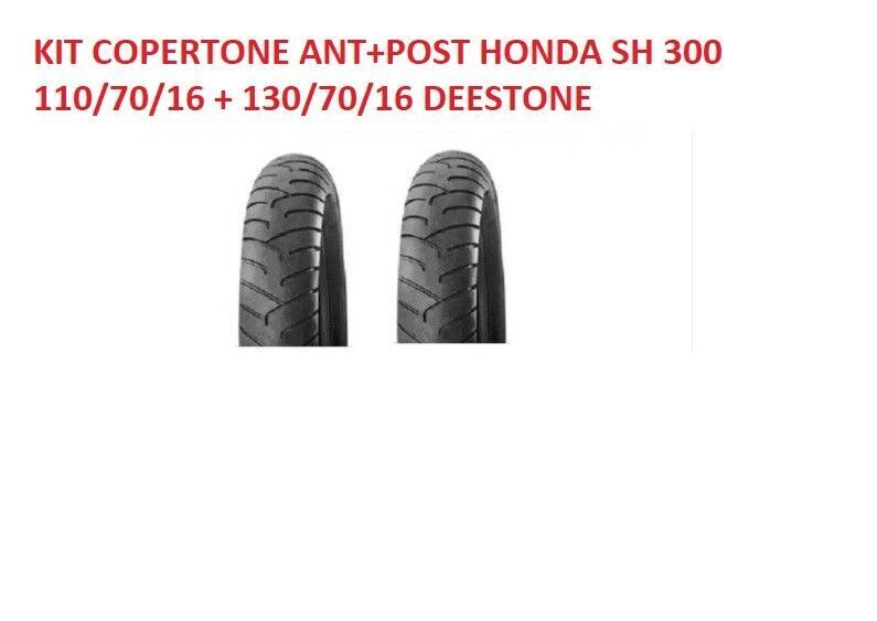 COPERTONE  ANTERIORE +  POSTERIORE HONDA SH 300 TUTT 110/70/16 + 130/70/16 NEW