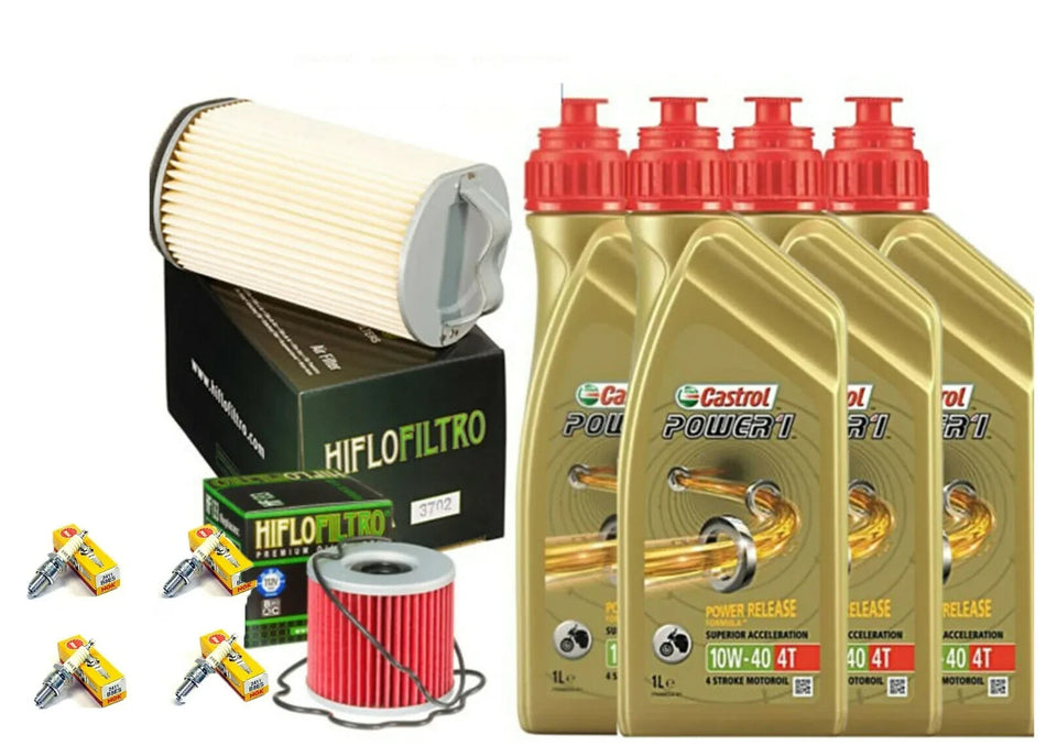 KIT TAGLIANDO CASTROL 10W40 FILTRO OLIO ARIA CANDELE SUZUKI GS 750 1979/1981