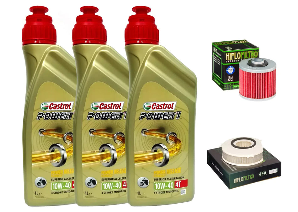 KIT/TAGLIANDO YAMAHA XVS 1100 DRAG STAR CASTROL POWER  1  10W40 FILTRO OLIO ARIA
