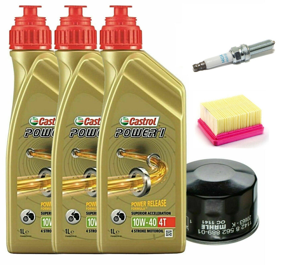 TAGLIANDO BMW G310 R GS 2017 2018 2019 CASTROL 10W40 FILTRO OLIO ARIA CANDELA