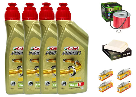 KIT/TAGLIANDO YAMAHA  FJ 1200 / A CASTROL POWER 1 10W40 FILTRO OLIO ARIA CANDELE