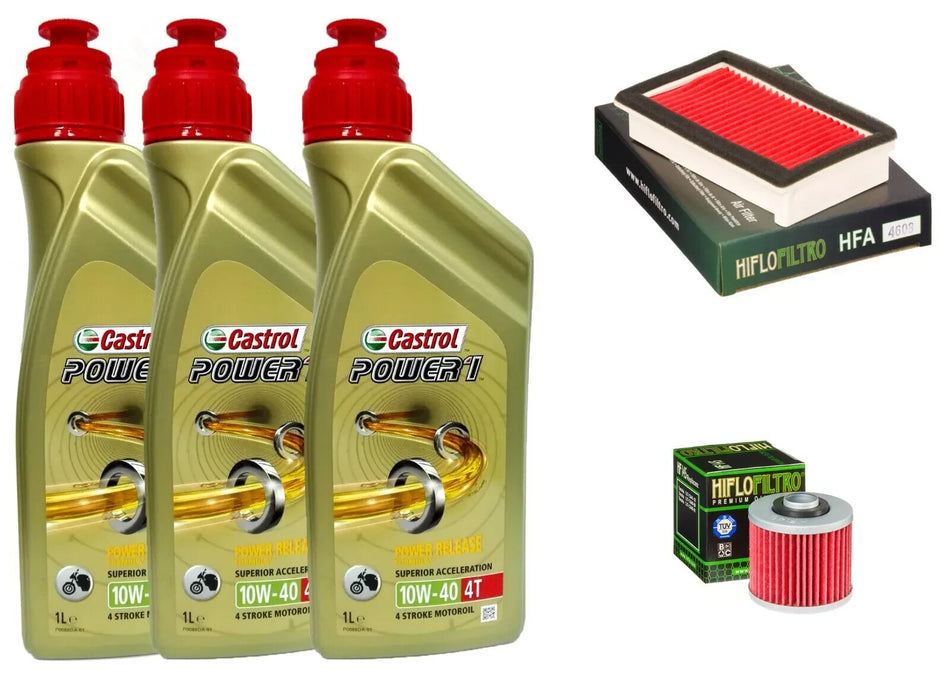 KIT/TAGLIANDO YAMAHA  XT 600/660 Z TENERE CASTROL POWER 1 10W40 FILTRO OLIO ARIA