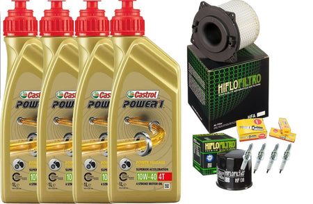 SUZUKI GSX 1100 1988 1996 TAGLIANDO CASTROL POWER  10W40 FILTRO ARIA OLIO CANDEL