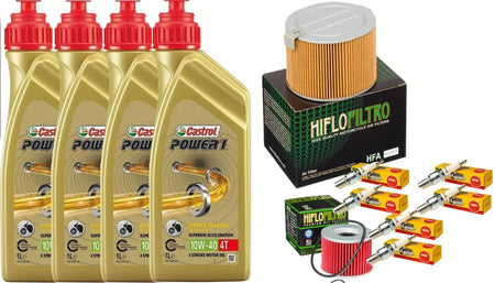HONDA CBX 1000 1980 1981 1982 TAGLIANDO CASTROL 10W40 FILTRO ARIA OLIO CANDELE